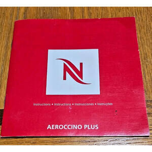 Nespresso Aeroccino Plus Milk Frother 3192 Replacement Part, Instruction Manual